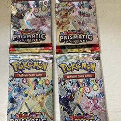 Pokemon Prismatic 4 packs 