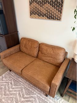 Faux Suede Couch