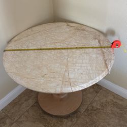 36 Inch Marble Top Round Dining/accent Table - Elegant & Unique Design