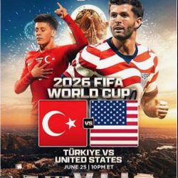 USA VS TURKEY WORLD CUP 2026