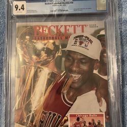 9.4 Graded Michael Jordan Beckett Magazine