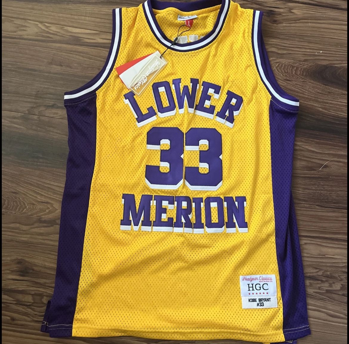 Kobe Bryant Headgear Jersey High School Lower Merion Men Sz Large