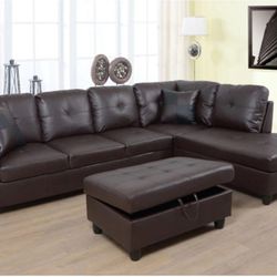 New Sectional And Ottoman 