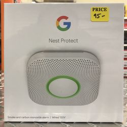 Google Nest Protect Wired Smoke & Carbon Monoxide Detector Brand New
