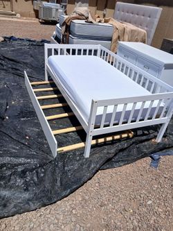 Twin bed with trundle