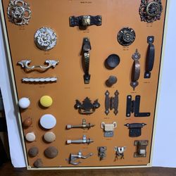 Vintage Jaybee Manufacturing Hardware Display - Made In USA