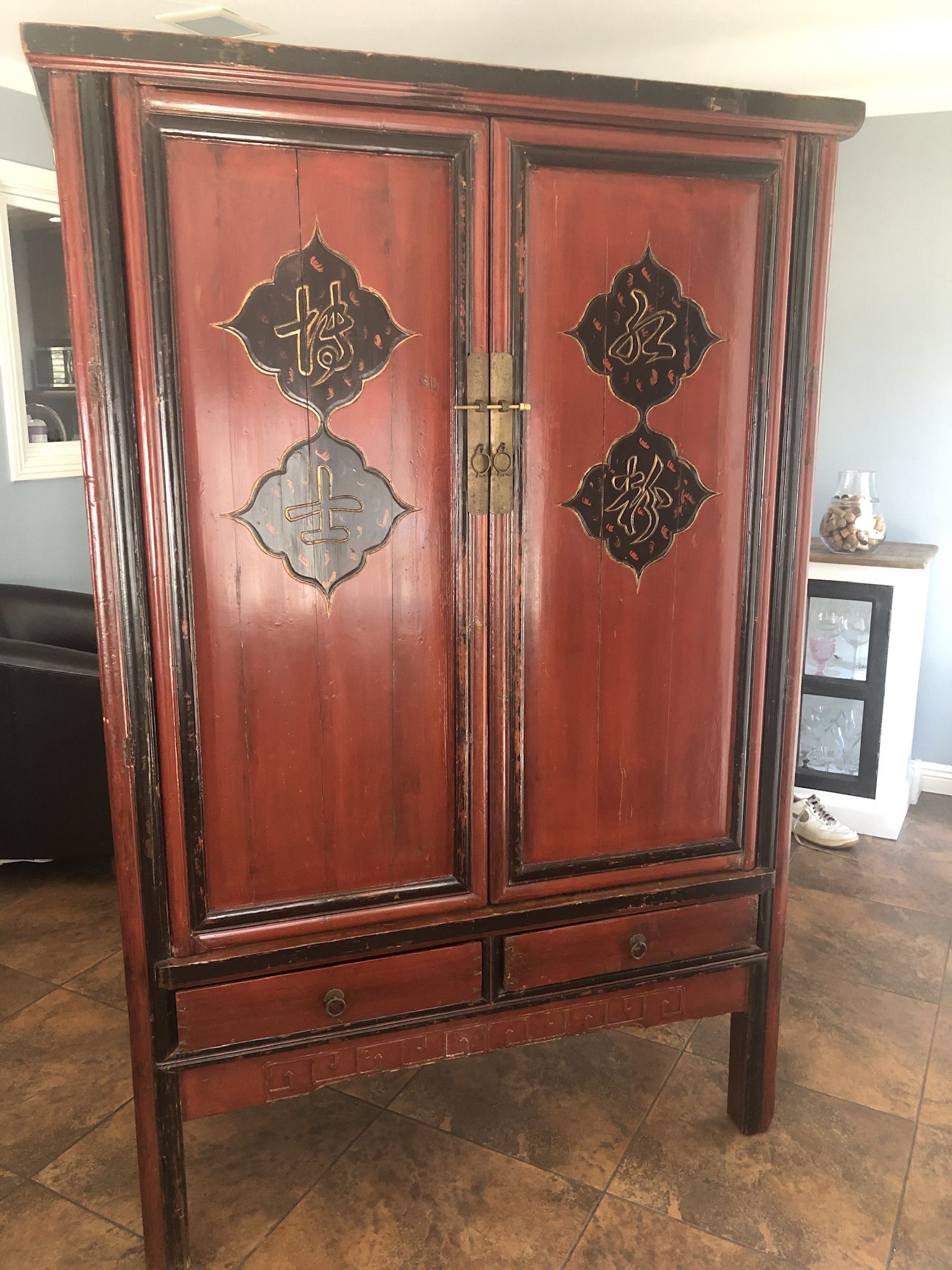 Antique Wood Cabinet