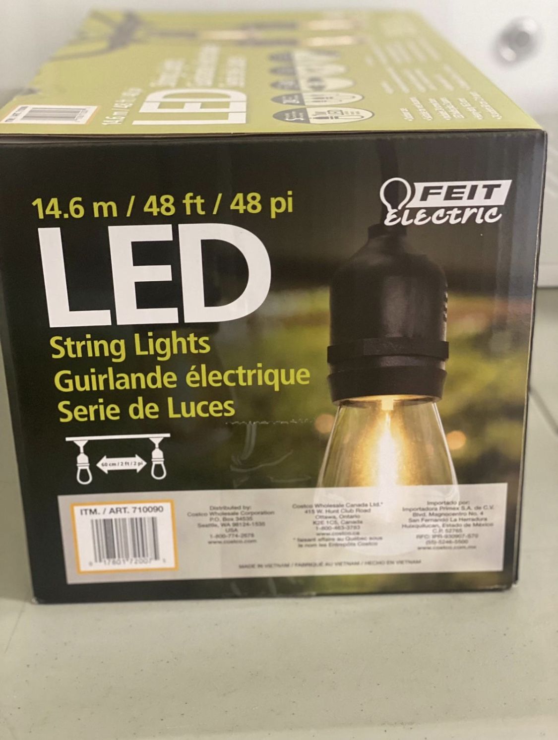 Feit Electric 48ft LED String Light $34.99 for Sale in Chino Hills, CA  OfferUp
