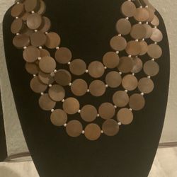 Good Quality Wooden Necklace $4.00