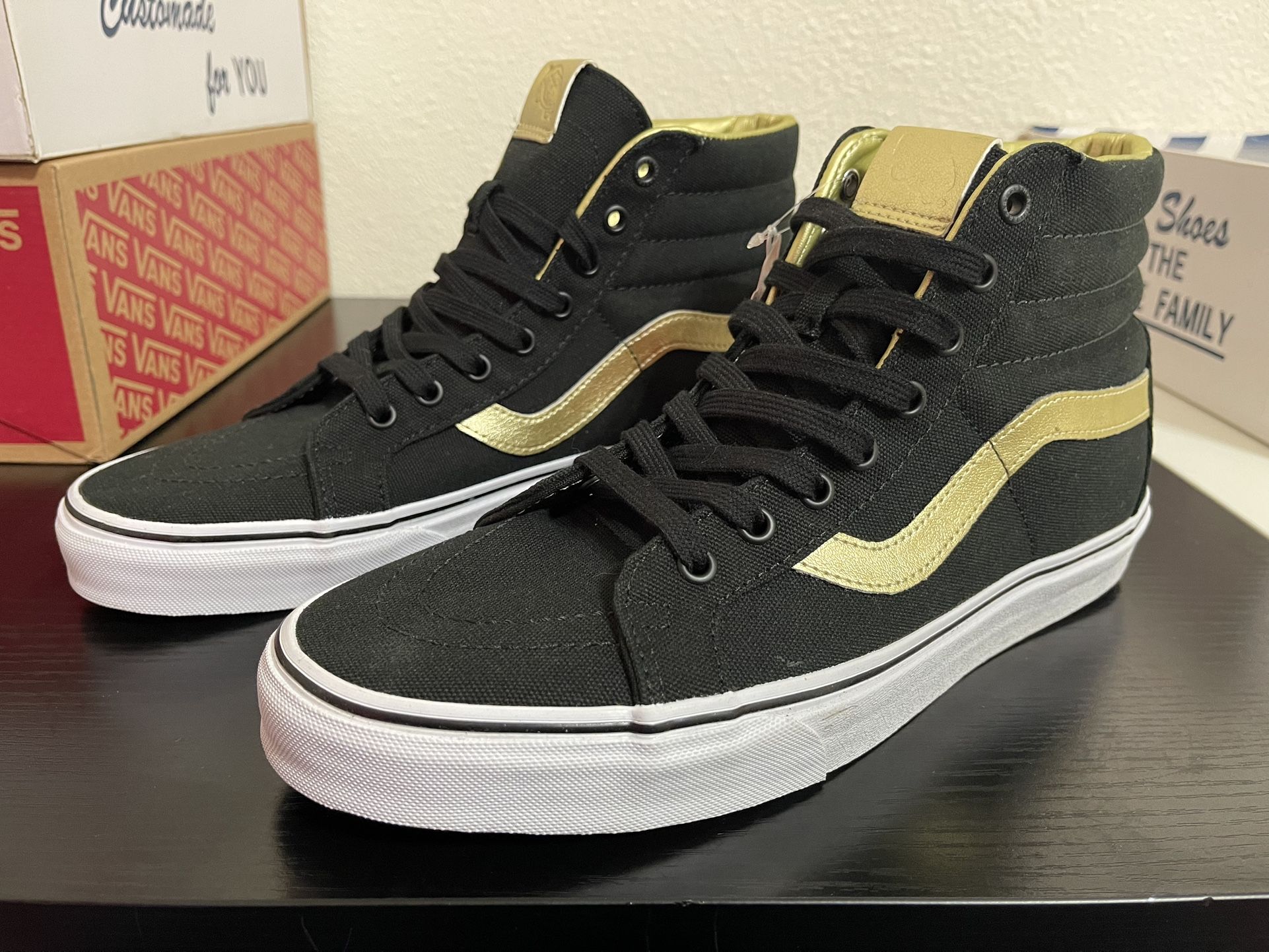 Vans Sk8 Hi Reissue '50th Black/Gold' US 10.5