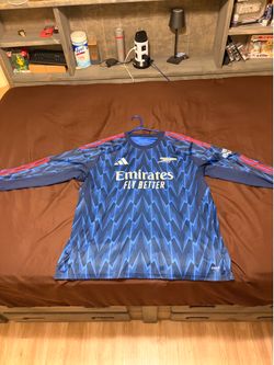 Used Authentic Arsenal 25/26 Adidas Long Sleeve Away #23 Mikel Merino Jersey