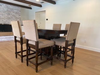 Wood Dining Table and Chairs
