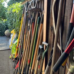 Shovels, Picks,Rakes, Pitchforks 