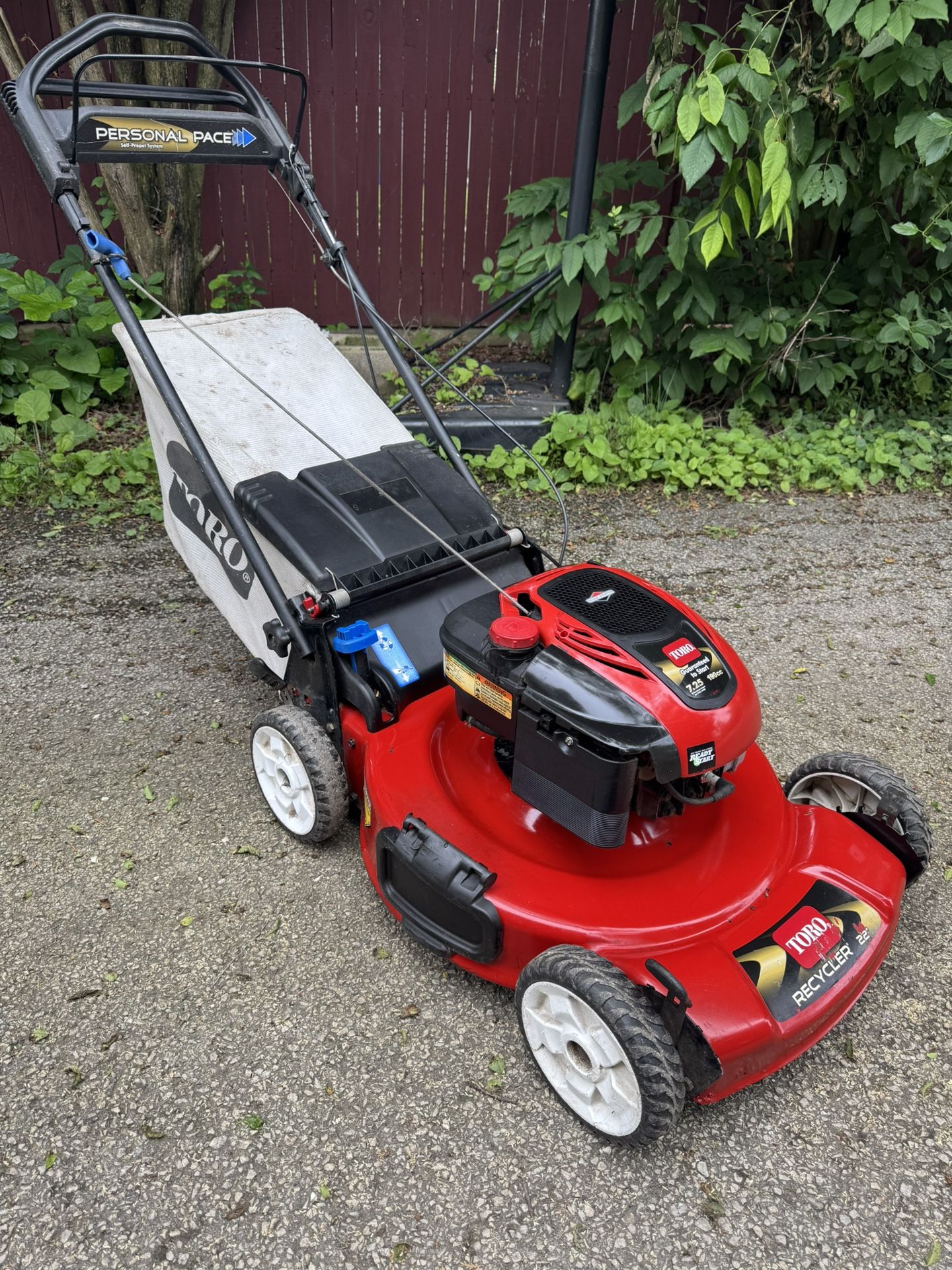 TORO Lawn Mower7.25hp 190cc 22” Self Propelled