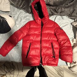 Red Calvin Klein Jacket 