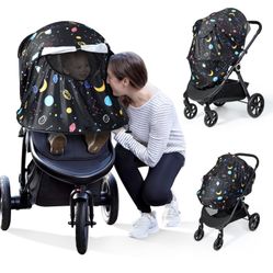 Orzbow Stroller Sun Shade Universal, Breathable UPF 50+ Stroller Cover For Baby Sun Protection