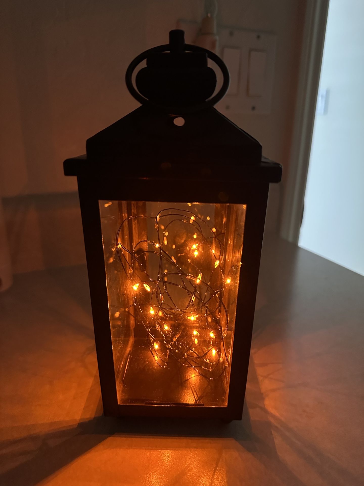 Black Lantern Candle Lights Holder
