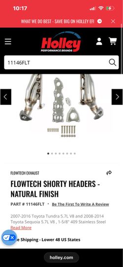 Tundra shorty headers