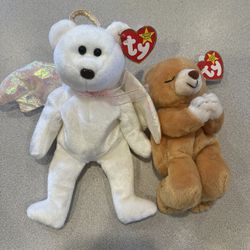 Beanie Babies – Angel Bear – Praying Bear – Rare