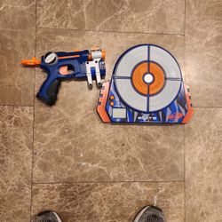 Nerf Gun And Elite Target 