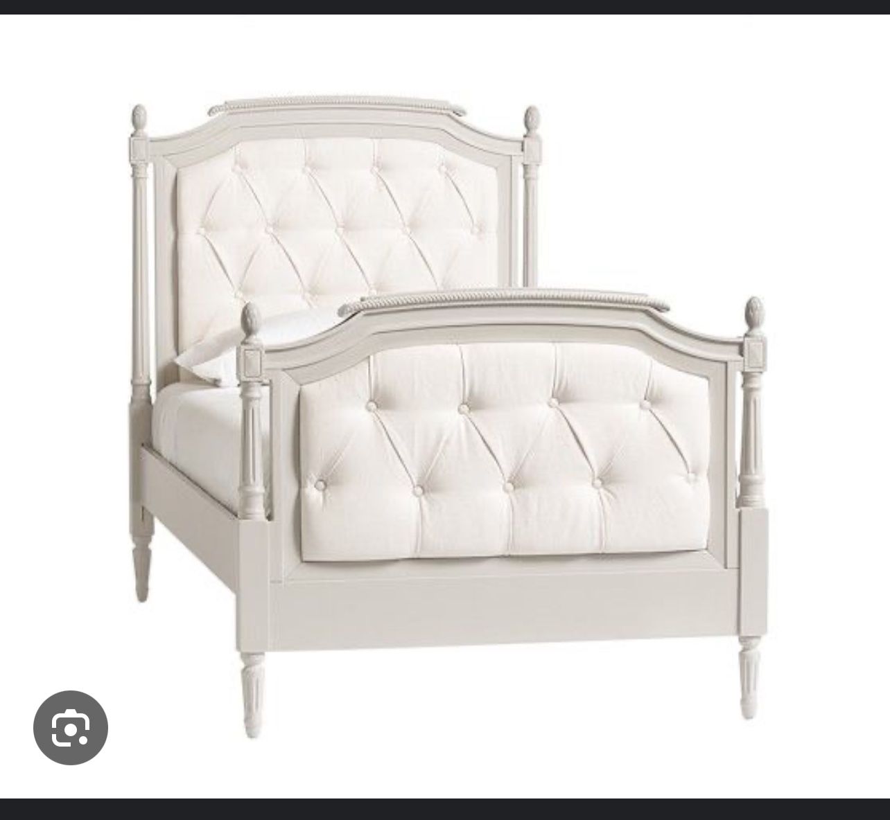 Twin Blythe Bed Gray White Pottery Barn Kids
