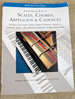 Alfred's musical fundamentals piano book of scales, chords, arpeggios and cadences