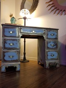 Vintage Double Pedestal Desk