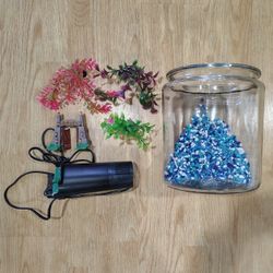Glass Fish Tank With Water Filter