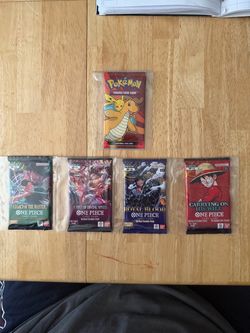 TRADING CARDS PACK POKÉMON AND ONE PIECE