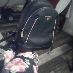 Michael Kors Black Backpack 