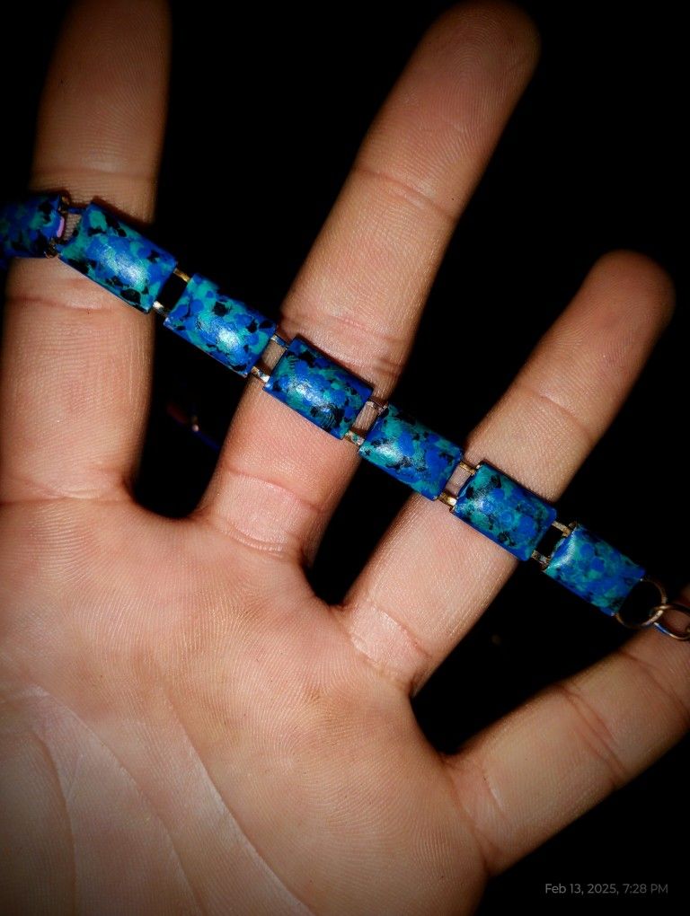 Imitation blue Azurite Malachite Necklace