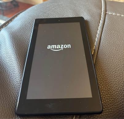 Amazon Kindle Fire Tablet 7 (9th Generation) Charging cable included.