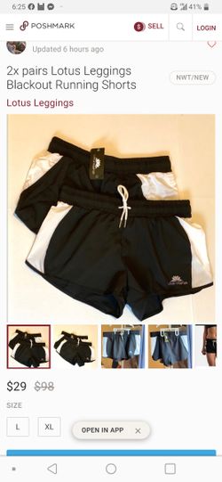 Woman's shorts lotus leggings new in the pack