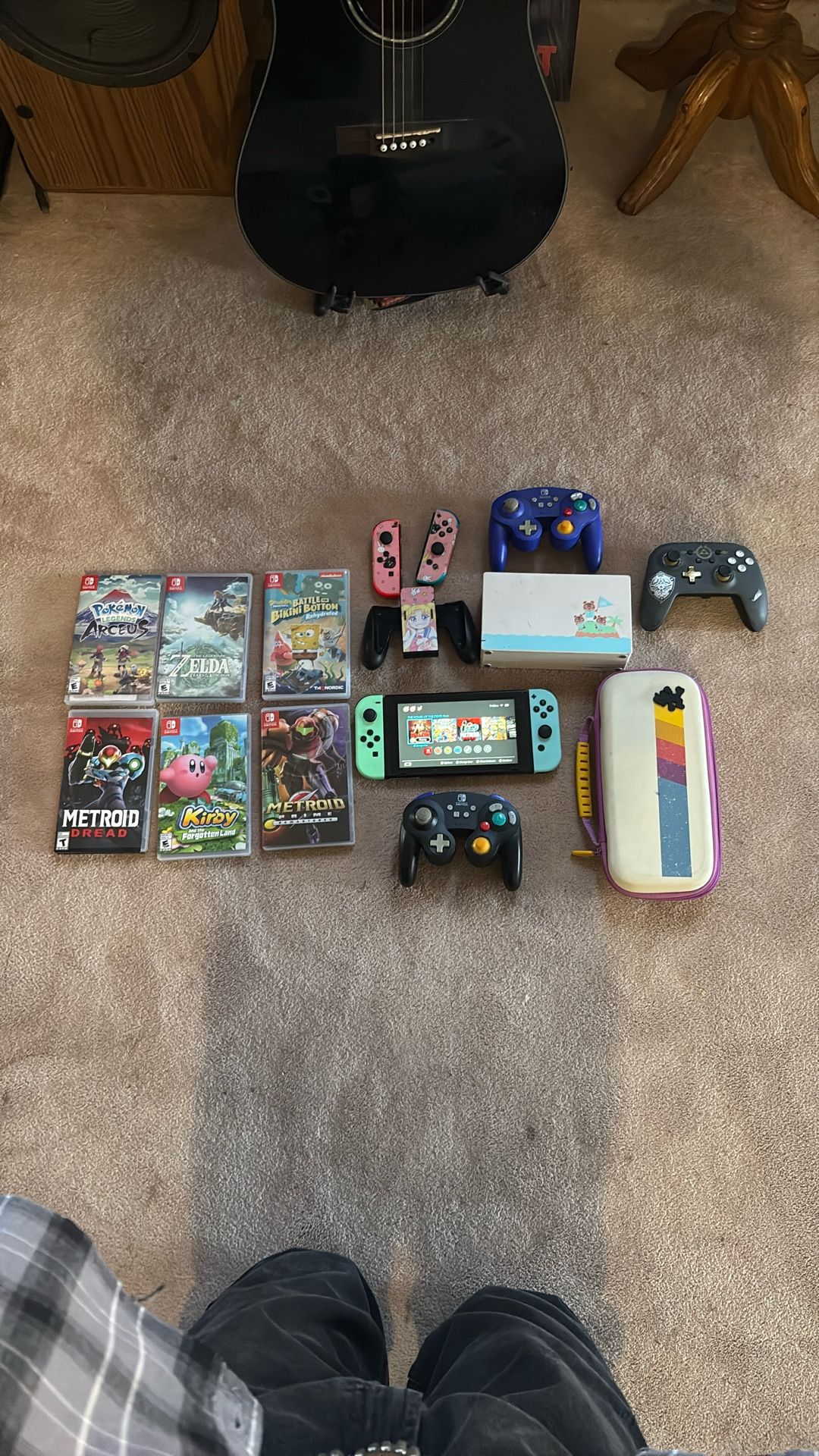 Animal Crossing Edition Nintendo Switch With Controllers And Games