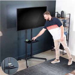 TV with movable metal stand - 250 OBO