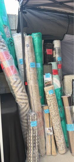Assorted Area Rugs Various Sizes and Home Decor