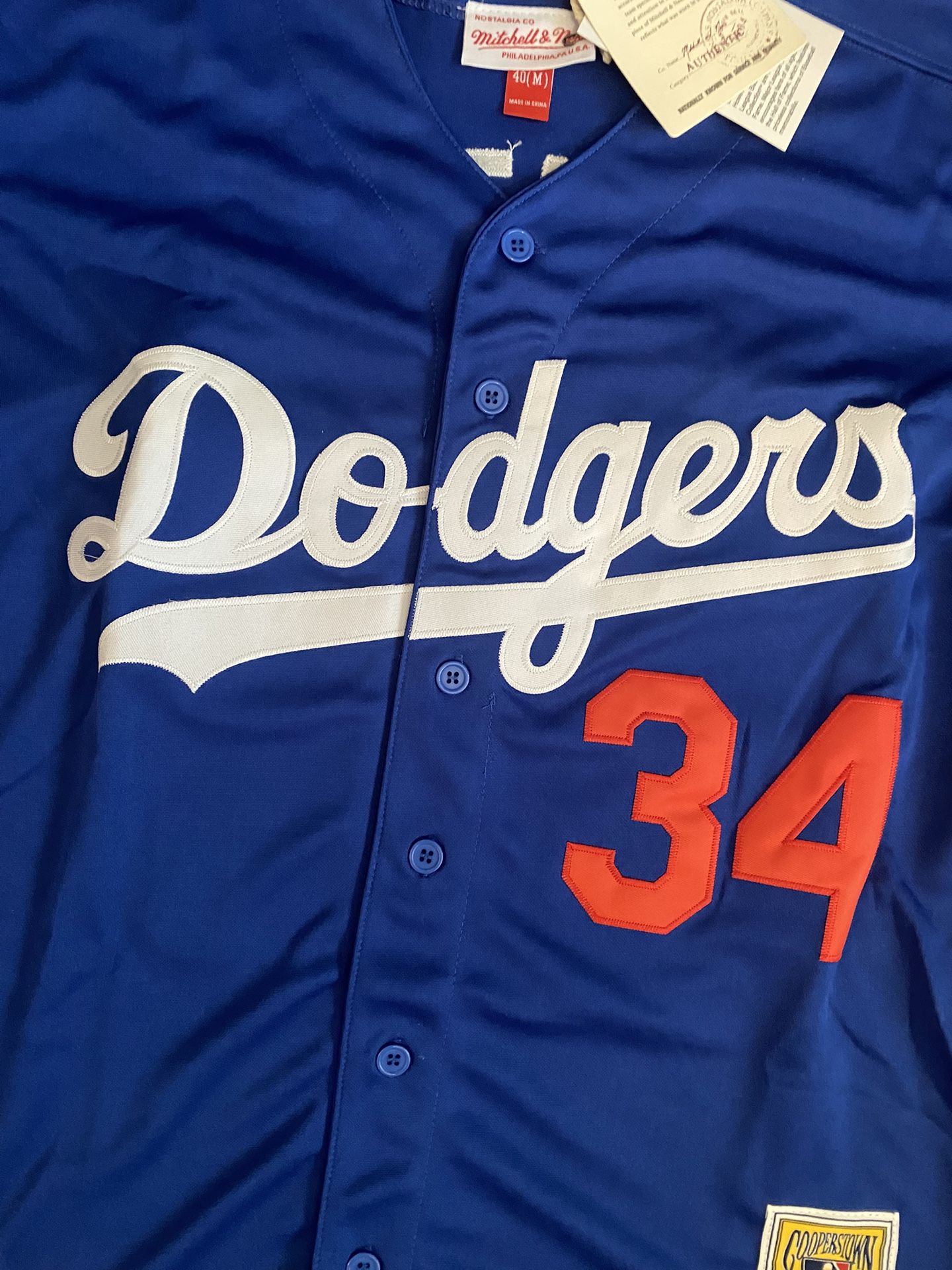 Blue Fernando Valenzuela Los Angeles Dodgers Jerseys Cooperstown
