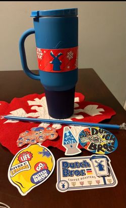 Dutch Bros Tumbler And Stickers