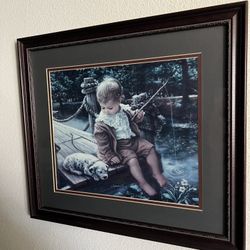 Gone Fishing By Sandra Kuck Limited Edition Lithograph Signed