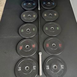 NEW Olympic 2” barbell bumper plate sets