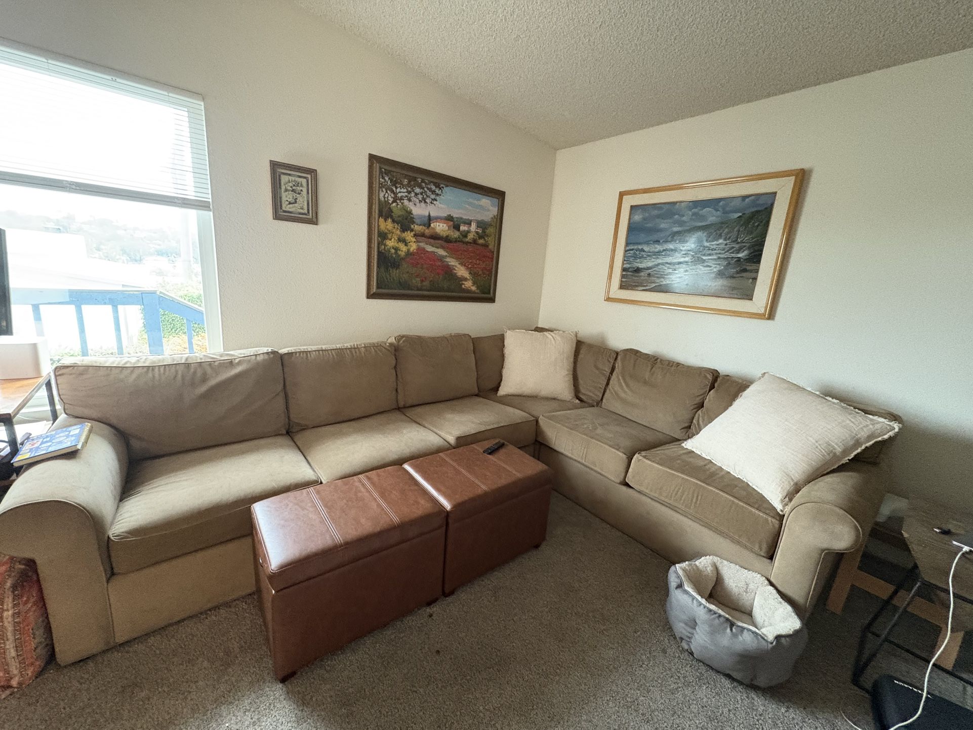 Ethan Allen Hand Stitched Couch