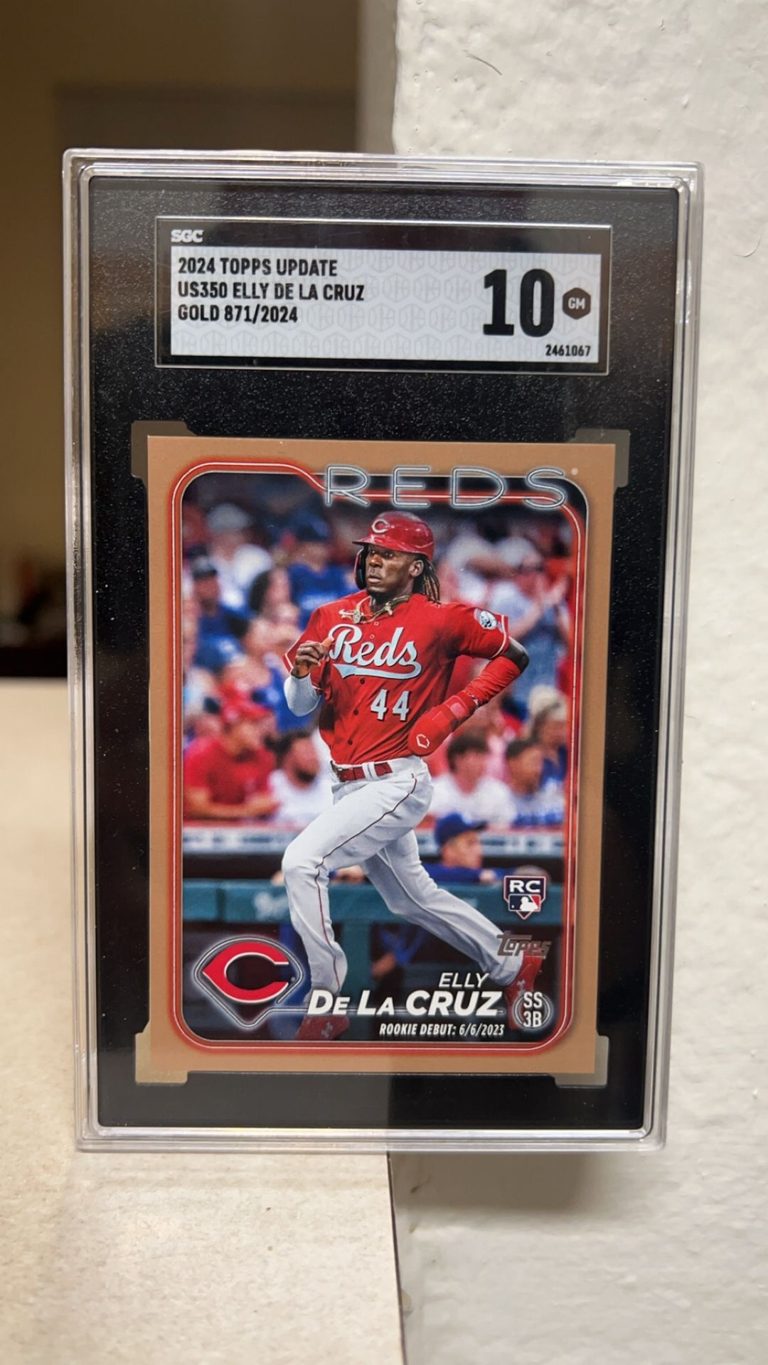 2024 Topps Update Gold #US350 Elly De La Cruz SGC 10
