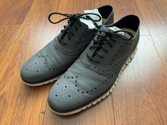 Cole Haan Men Shoes ZeroGrand Wing Ox Color Magnet Shine Us Size 11