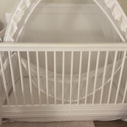 White Baby Crib