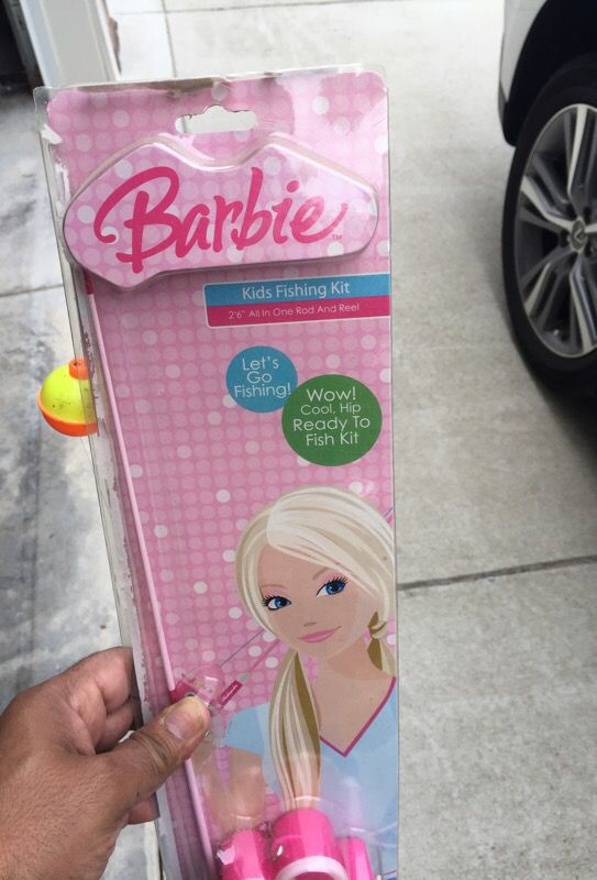 Barbie kids fishing kit