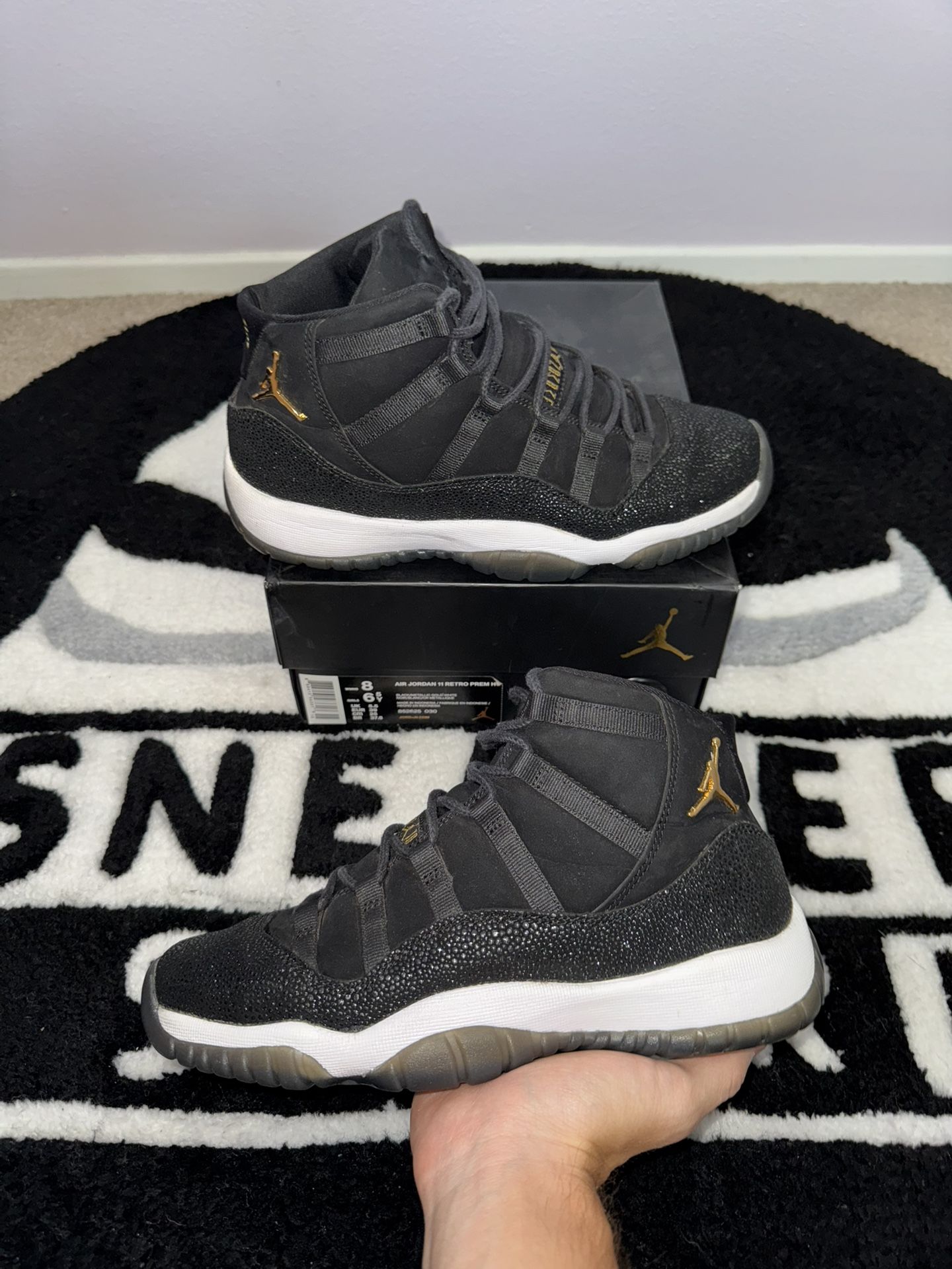 Jordan 11 Retro Heiress (Size 6.5Y = 8 Women)