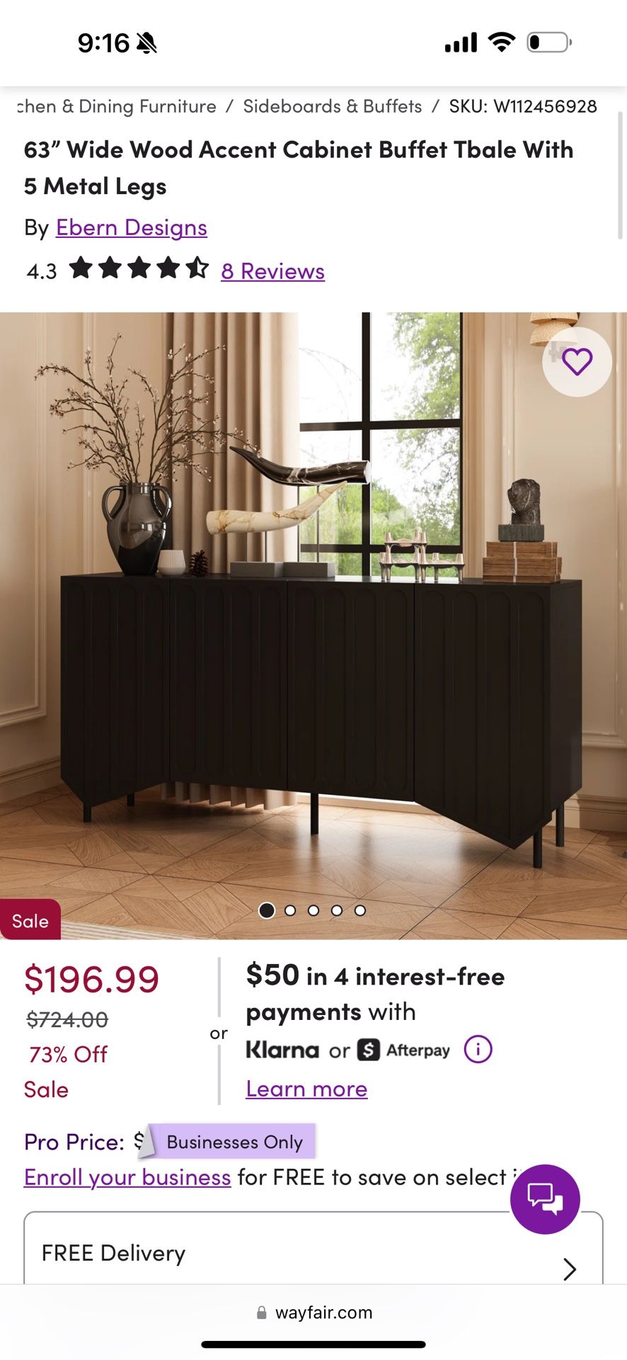 Living/Dining Room Cabinet