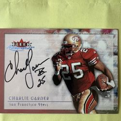 Charlie Gardner Autographed Signed Card