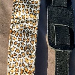 Fender Logo Yngwie Malmsteen Signature Leopard Print Guitar/Bass Strap -