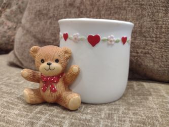 Lucy And Me.  Lucy Rigg.  Bear With Cup 